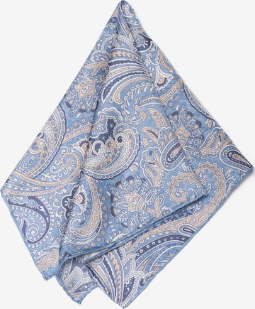 Écharpe 'Herrenseidentuch Paisley in Hellblau' MayTree en bleu : devant