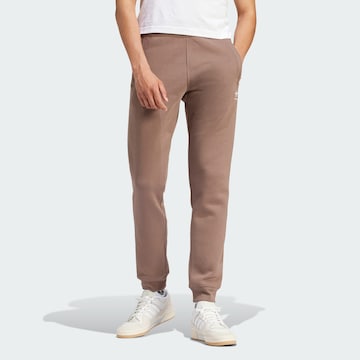 Effilé Pantalon ' Trefoil ' ADIDAS ORIGINALS en marron : devant