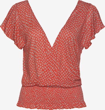 LASCANA Shirt in Rot: front