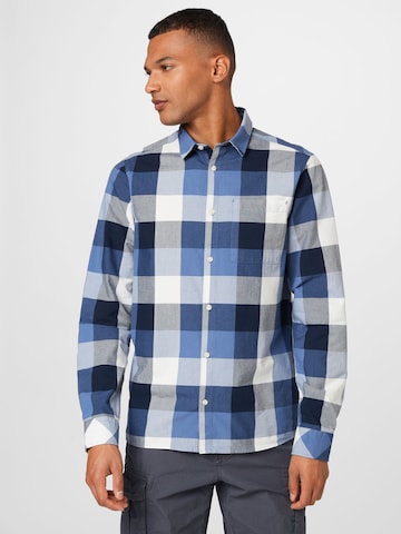 !Solid Regular fit Button Up Shirt 'Alexx' in Blue: front