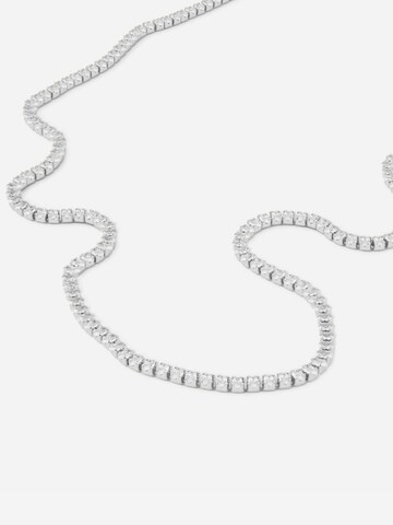 ØYRE Łańcuszek 'Rhinestone Tennis Chain' w kolorze srebrny