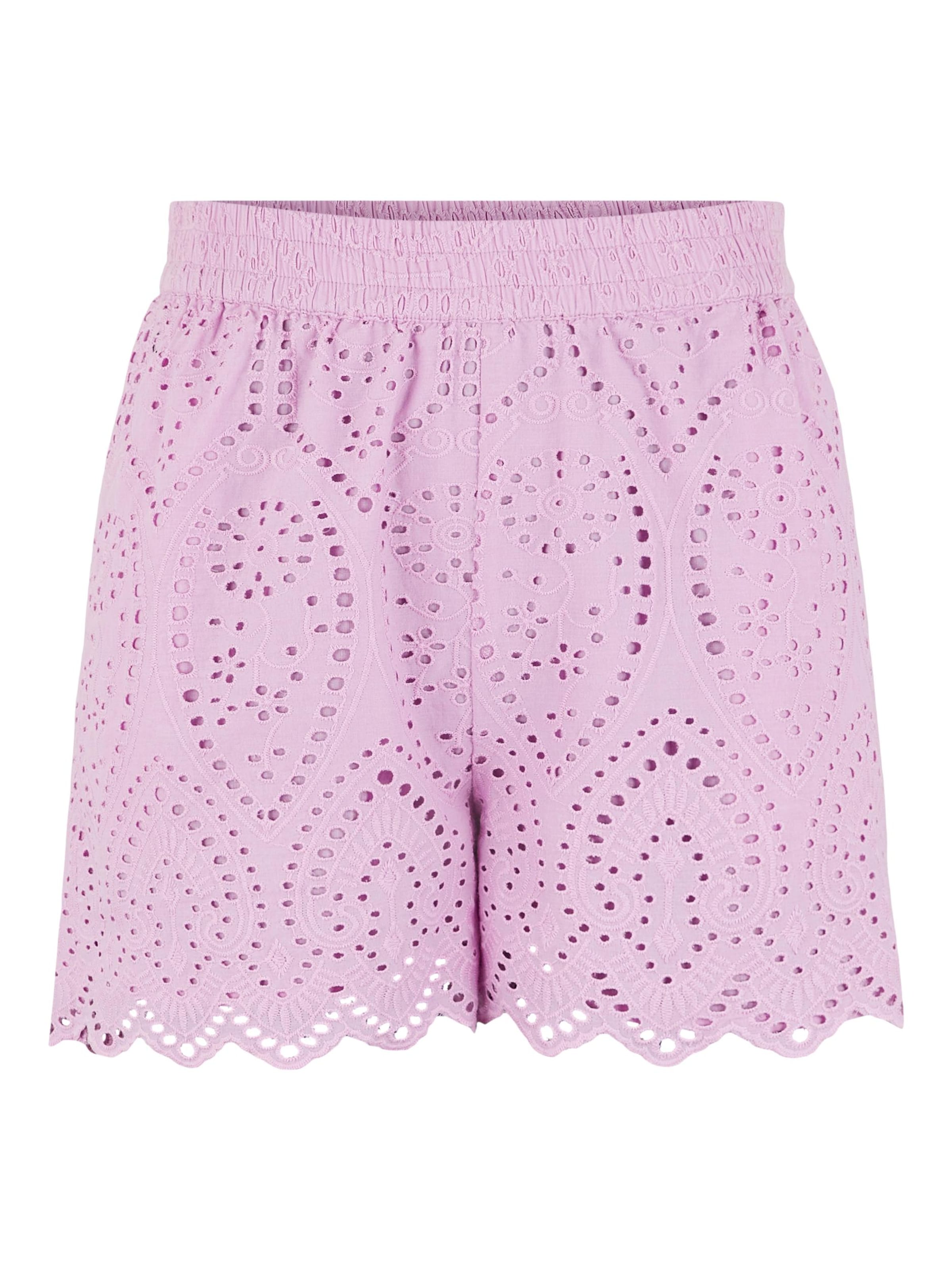 YAS Püksid 'Holi', värv lilla: eest vaates