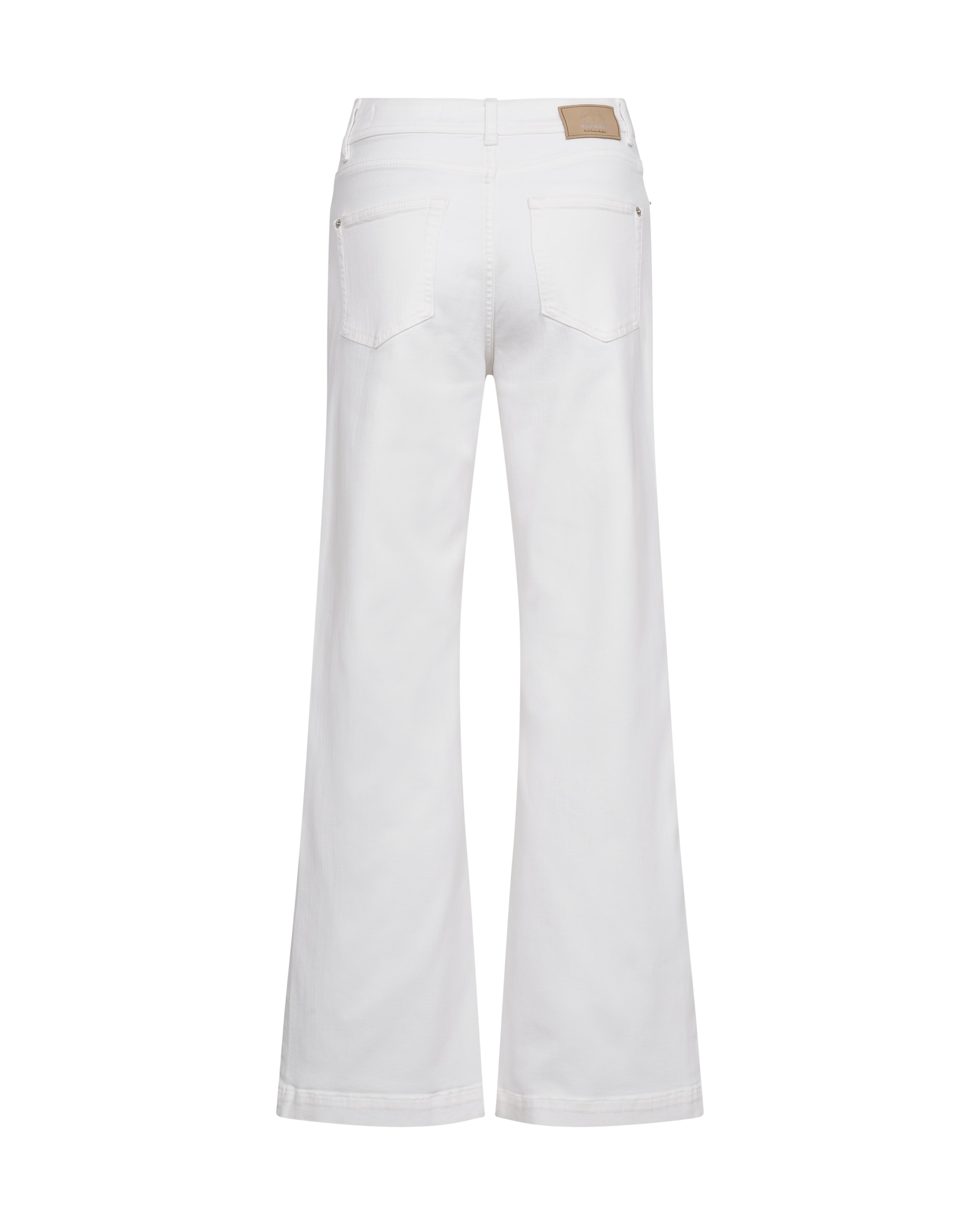 MOS MOSH Wide Leg Jeans 'MMDara' in Weiß