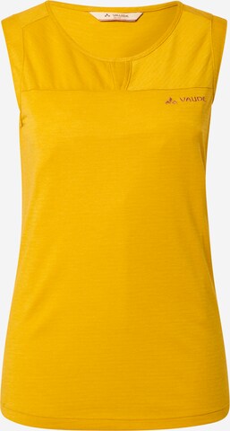 VAUDE Sports Top 'Skomer' in Yellow: front