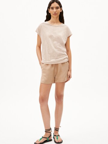 ARMEDANGELS Shirt 'Oneliaa' in Beige: front