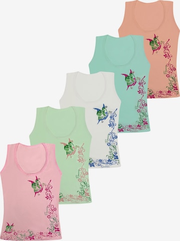 LOREZA Undershirt 'Mädchen Unterhemden Amalia' in Mixed colours: front