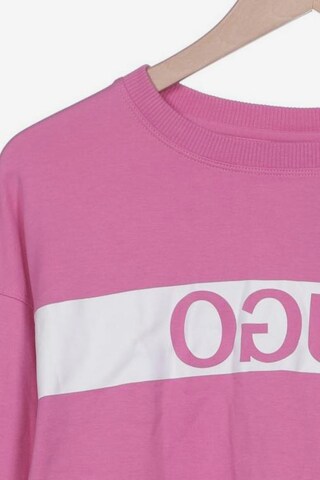 HUGO Sweatshirt & Zip-Up Hoodie in S in Pink