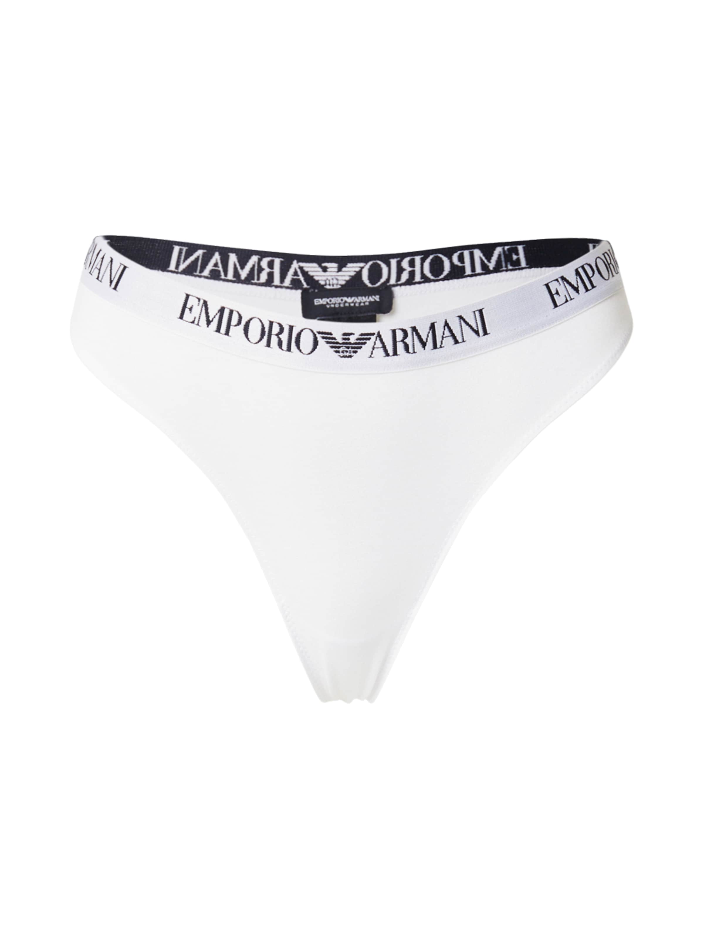 Emporio Armani String i vit: framsida