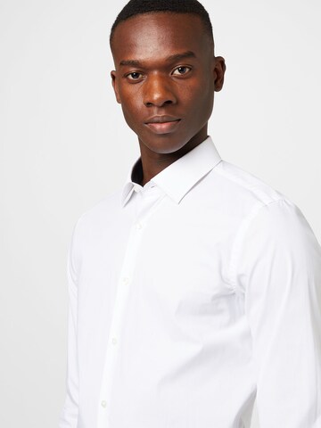 HUGO Red Slim fit Button Up Shirt 'Ekoy' in White
