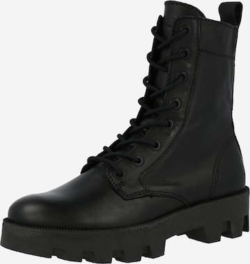 Marc O'Polo - Botines con cordones en negro: frente