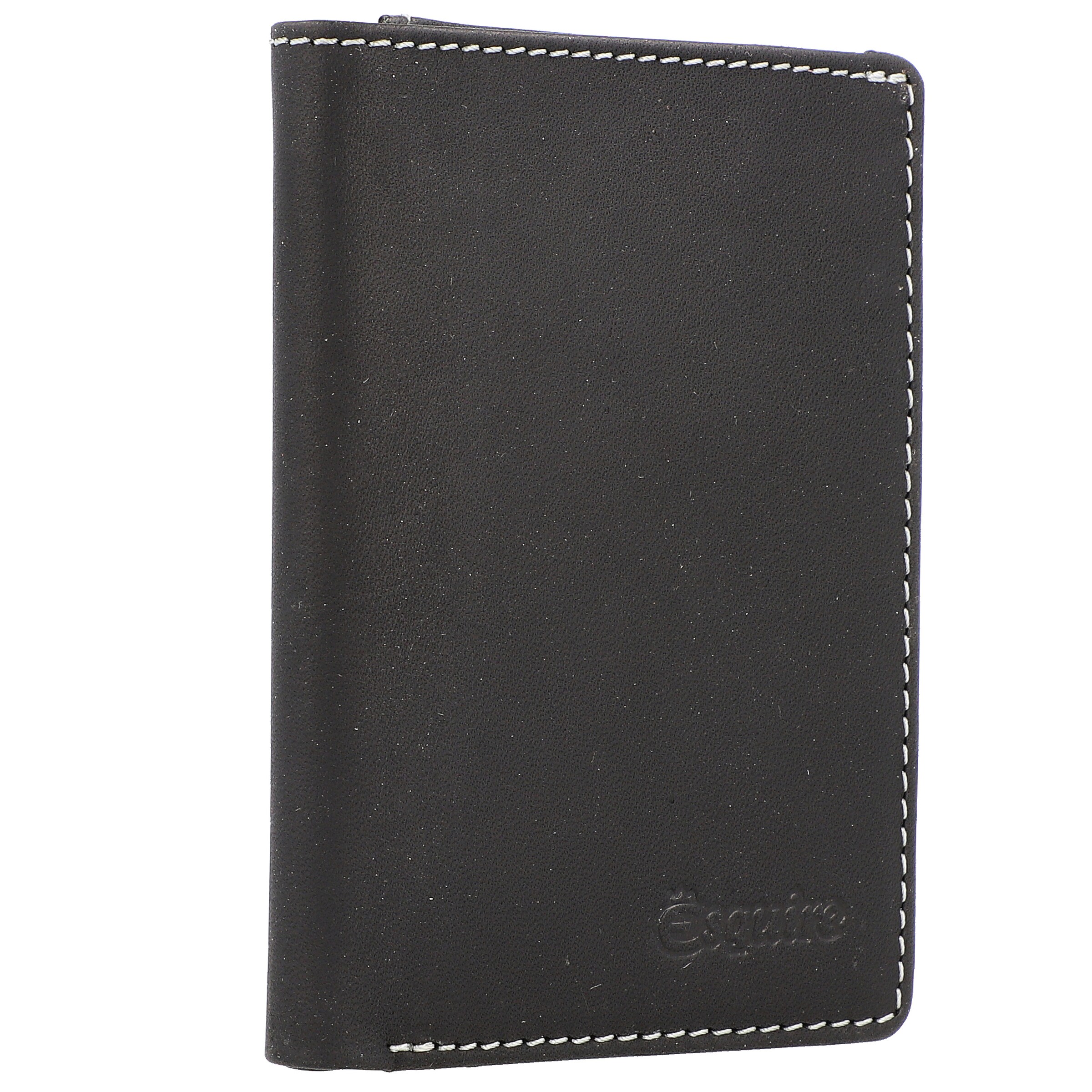 Esquire Oslo Kreditkartenetui RFID Leder 8 cm in Schwarz
