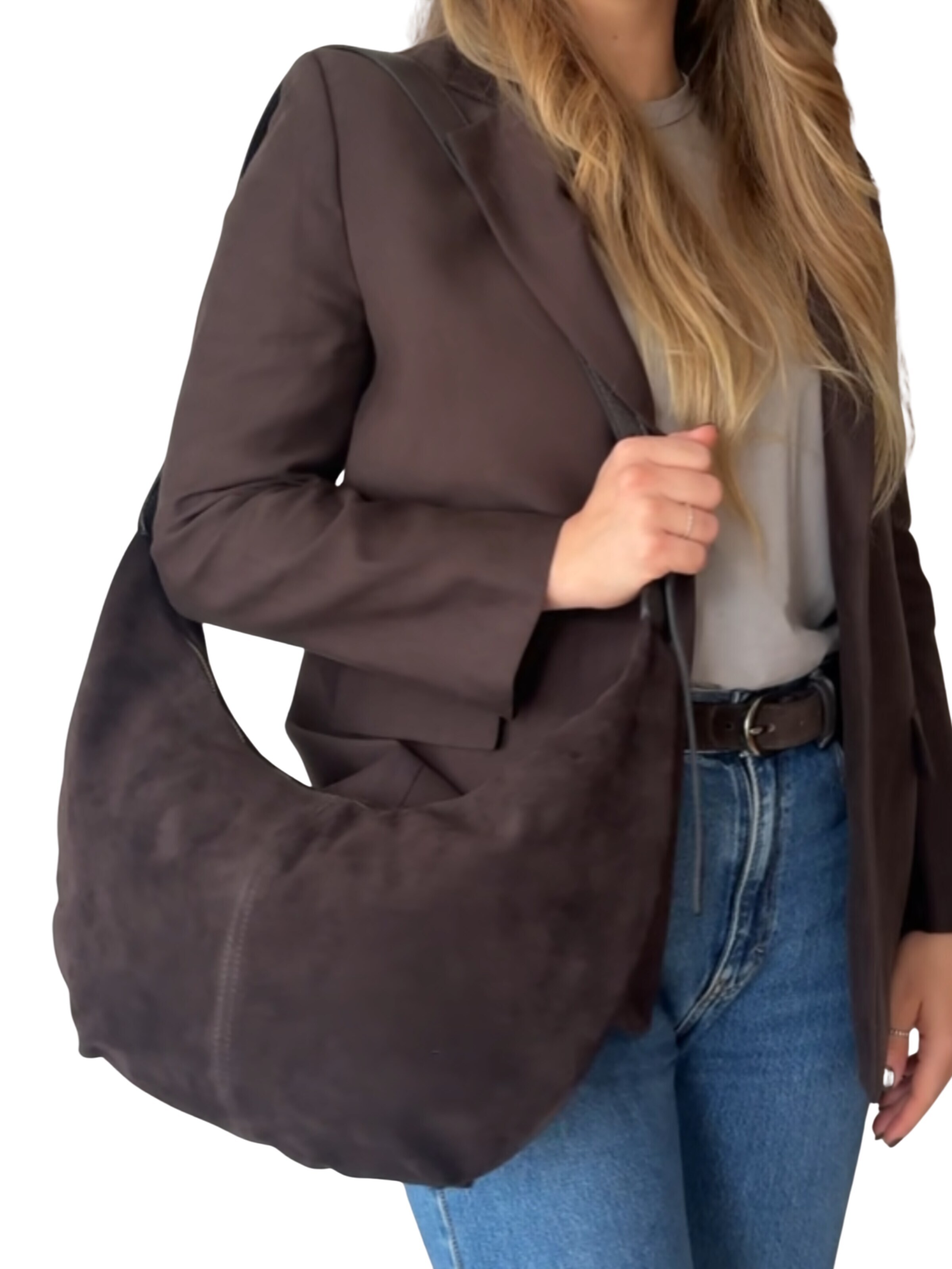 lePelou Shoulder Bag 'MONA' in Brown