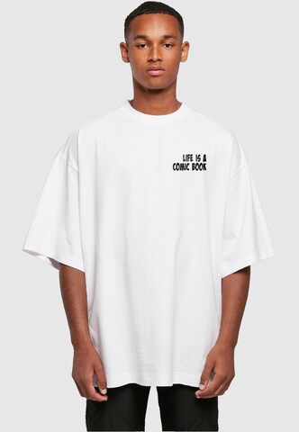 Maglietta 'Book Comic' di Merchcode in bianco: frontale