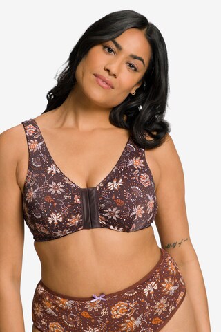 Bustier Soutien-gorge Ulla Popken en marron : devant