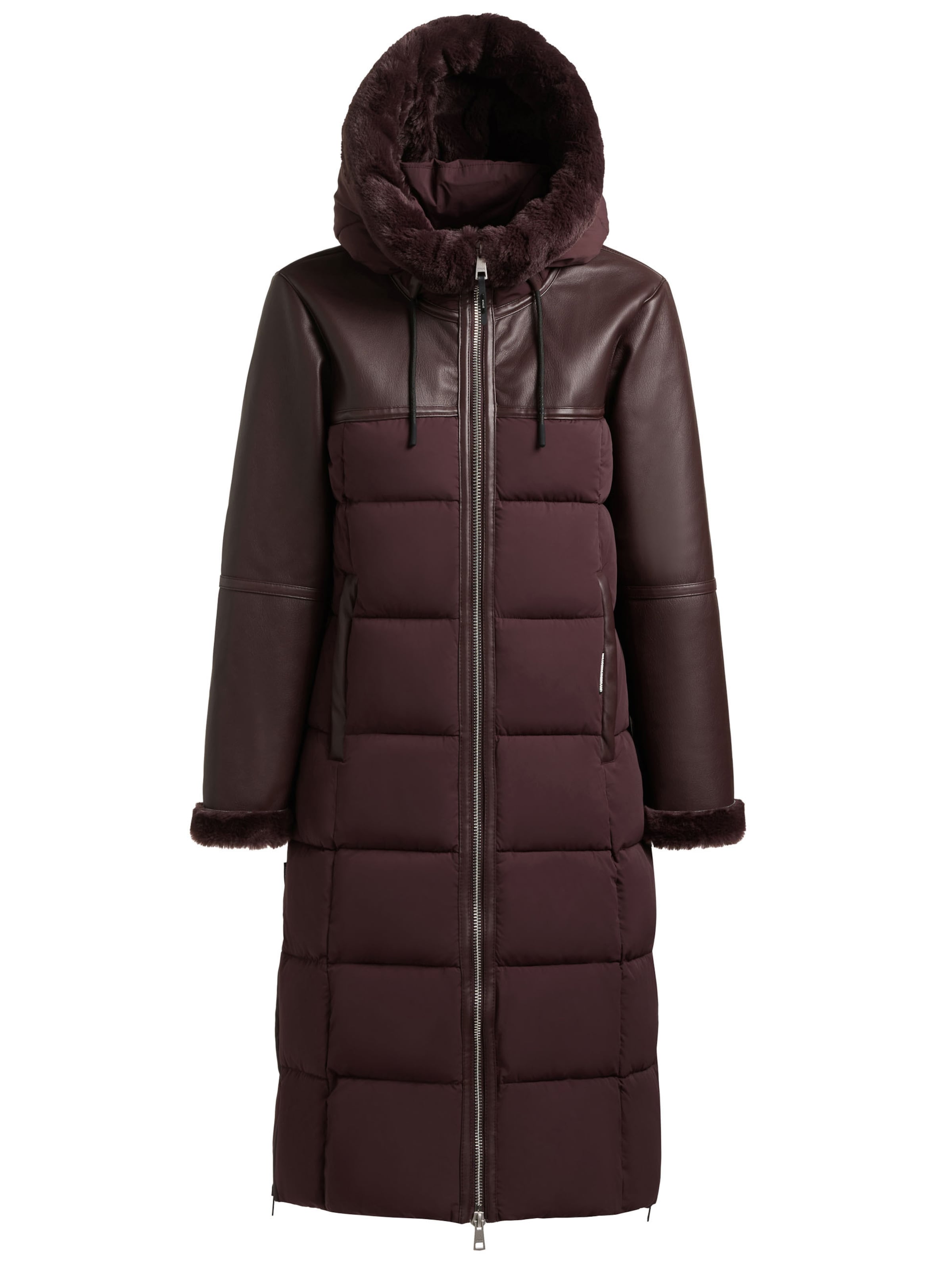 khujo Wintermantel 'Miryam' in Rood: voorkant