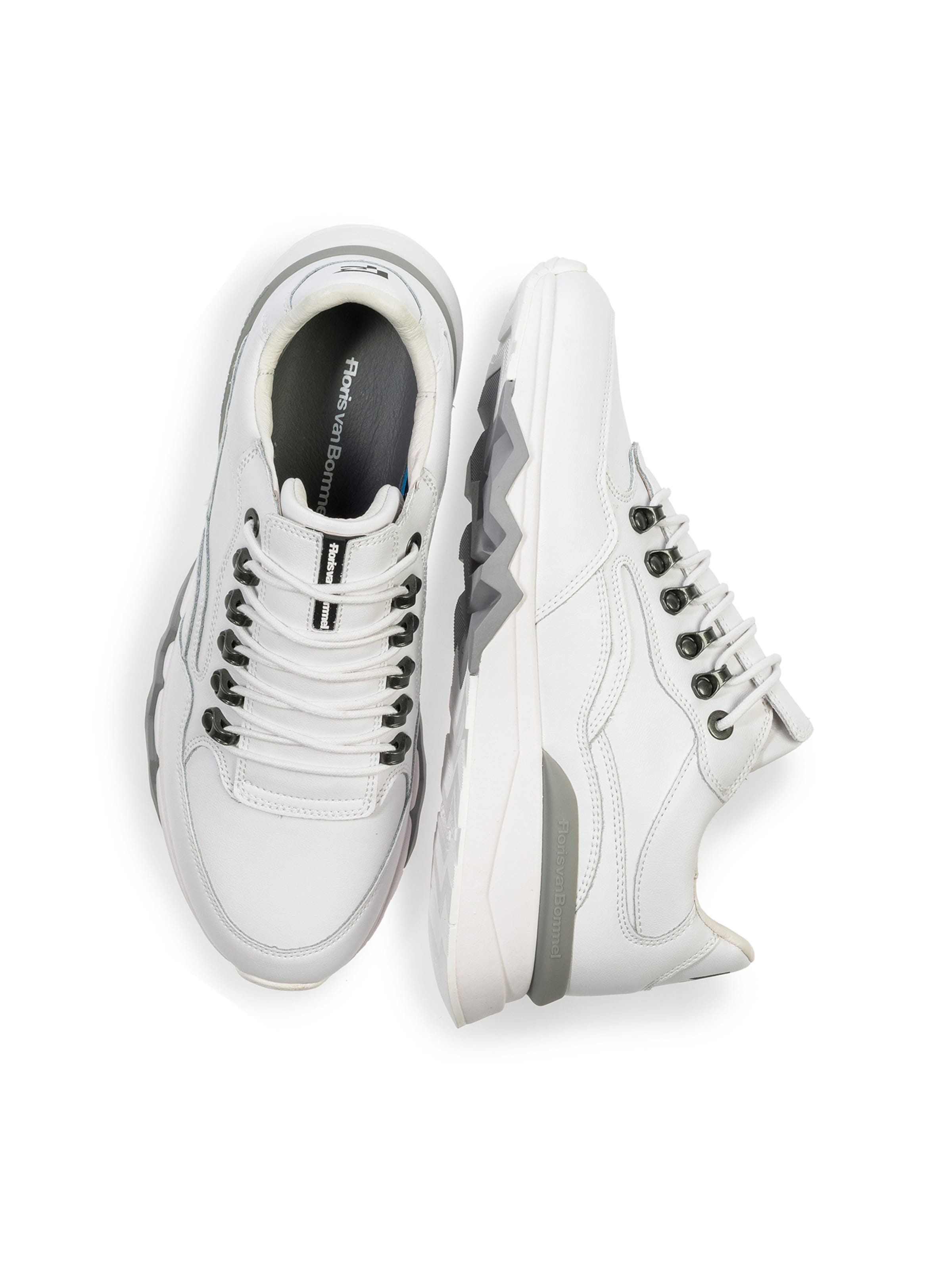 Sneaker bassa 'De Zager 11' di Floris van Bommel in bianco