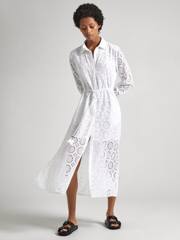 Pepe Jeans Blusenkleid 'Ethel' in Weiß