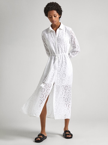 Pepe Jeans Shirt Dress 'ETHEL' in White