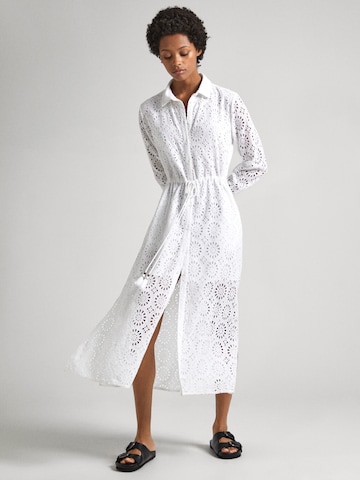 Robe-chemise 'ETHEL' Pepe Jeans en blanc