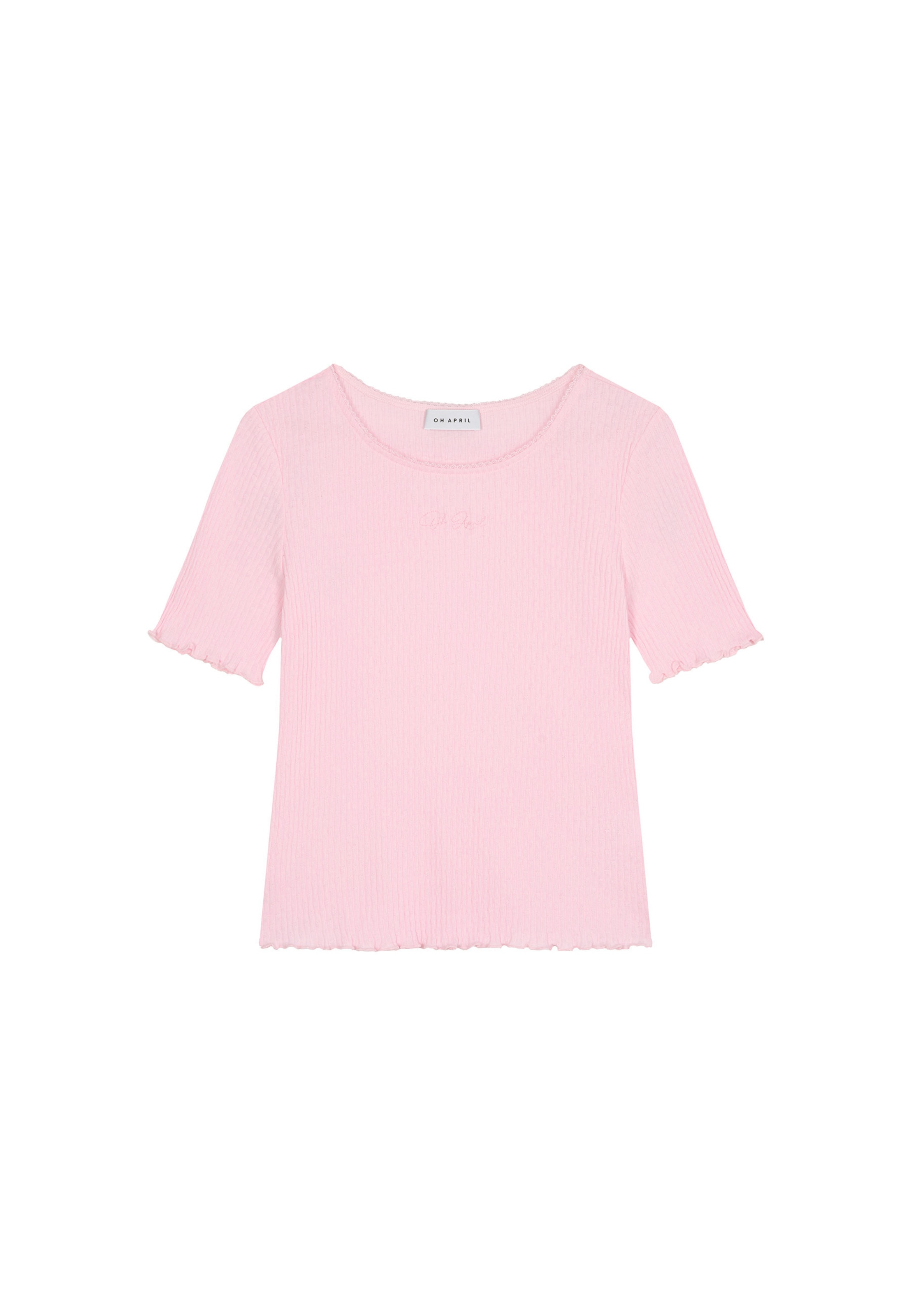 OH APRIL - Camisa 'Lune' em rosa: frente