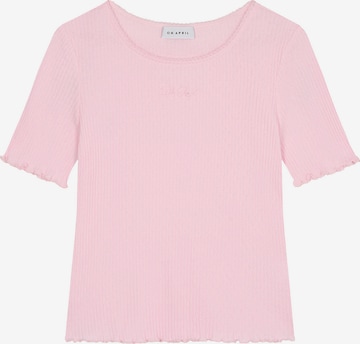 OH APRIL - Camisa 'Lune' em rosa: frente