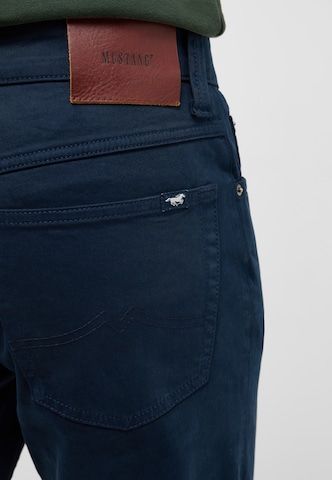 MUSTANG Regular Trousers 'Tramper' in Blue