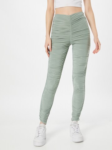 Public Desire Skinny Leggings in Grün: predná strana