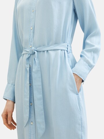 Robe-chemise TOM TAILOR en bleu