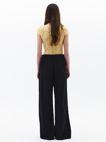 OXXO Wide Leg Hose in Schwarz