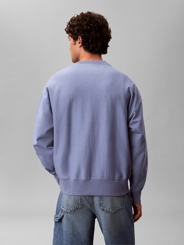 Sweat-shirt Calvin Klein Jeans en bleu