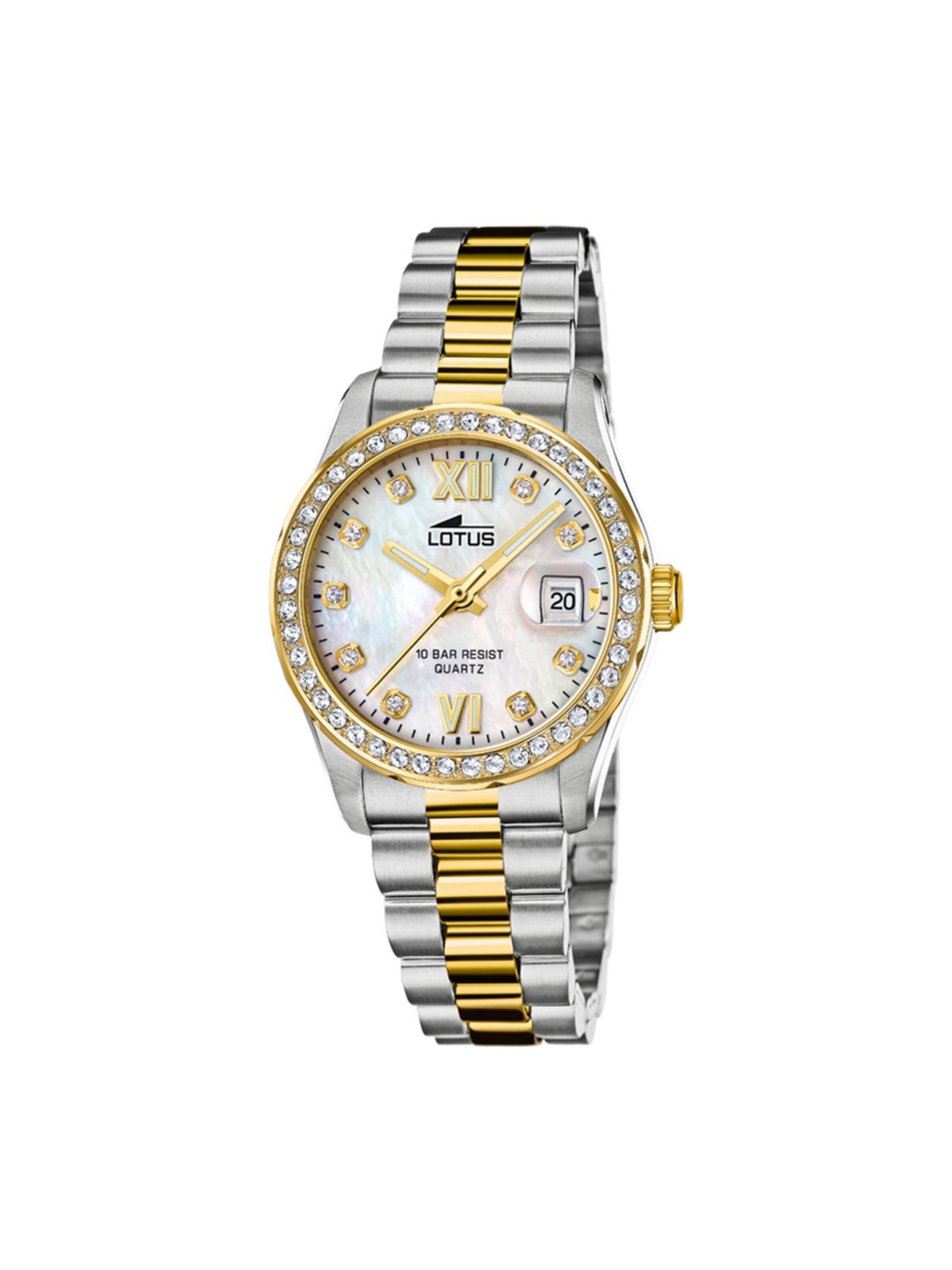 Montre à affichage analogique 'Lotus - Watch Freedom - Quartz watch movement - Watch case width: 32.5 mm' Lotus en beige : devant