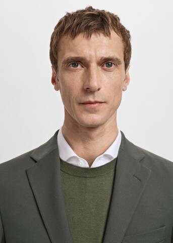 MANGO MAN Regular fit Business Blazer 'Milan' in Green