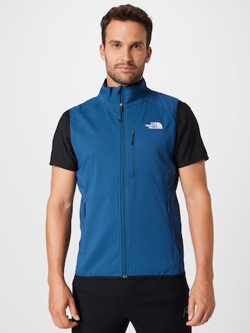 THE NORTH FACE Sportbodywarmer 'NIMBLE' in Blauw: voorkant
