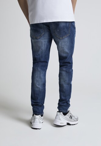Alessandro Zavetti Slimfit Jeans 'Chiellini' in Blauw