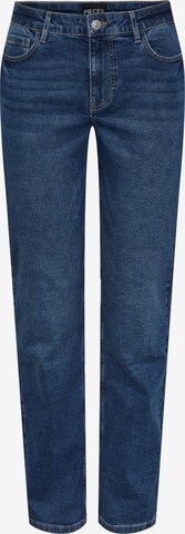 Regular Jeans 'KESIA' de la PIECES pe albastru: față