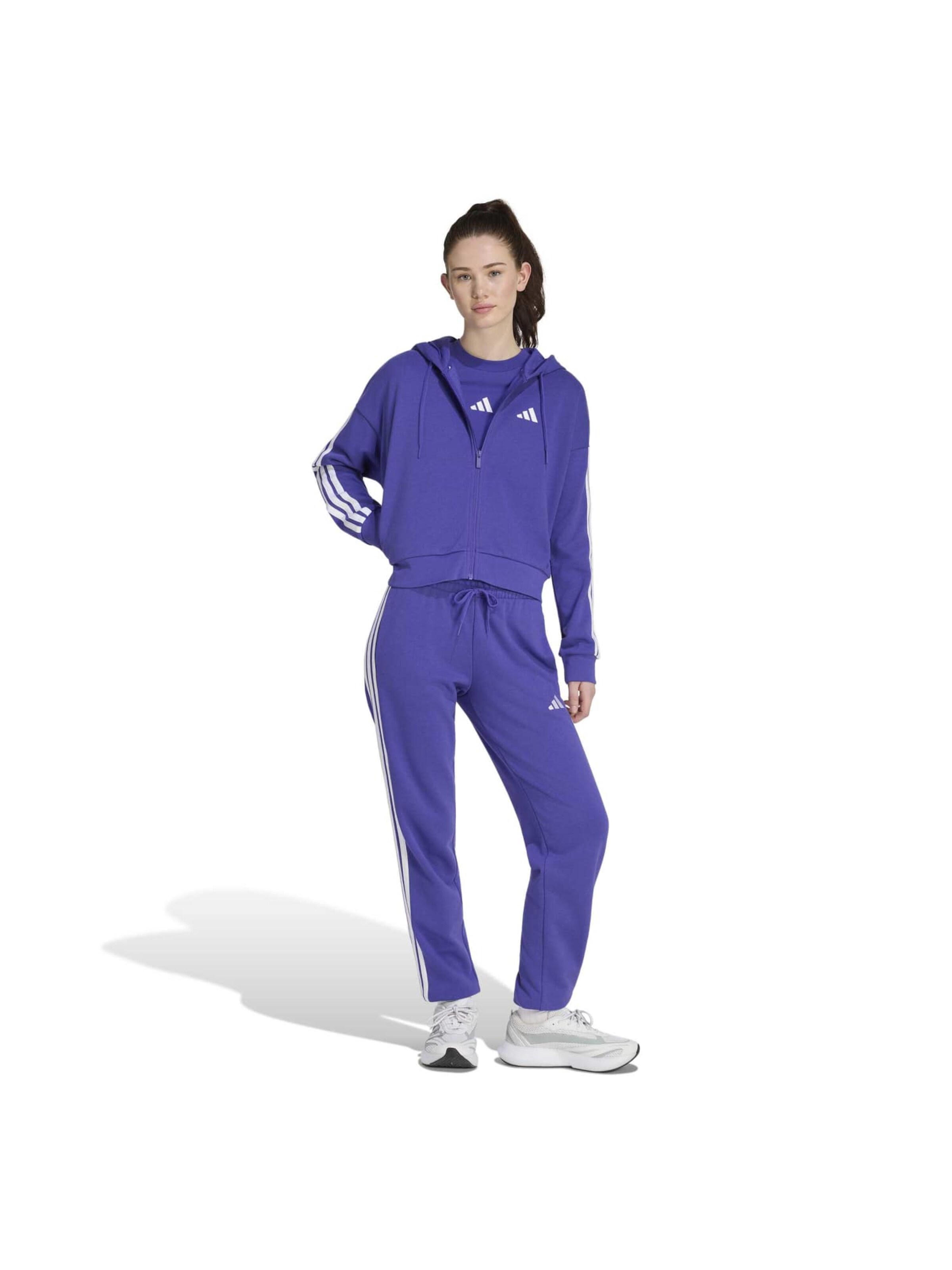 ADIDAS SPORTSWEAR Športová mikina so zipsom 'Essentails' - Fialová