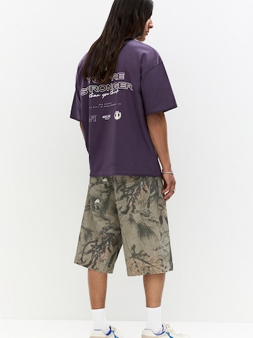 Pull&Bear Shirt in Purple