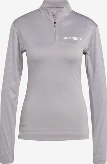 ADIDAS TERREX Functioneel shirt 'Multi' in de kleur Lichtgrijs / Wit, Productweergave