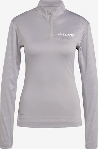 ADIDAS TERREX Functioneel shirt 'Multi' in Grijs: voorkant