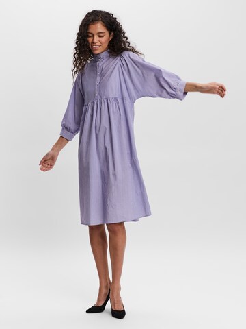 VERO MODA Shirt dress 'Flowerly' in Blue