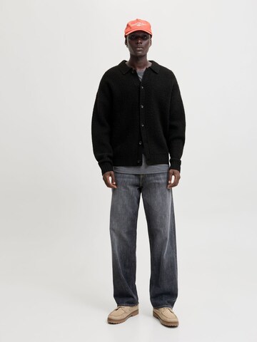 JACK & JONES Knit cardigan in Black
