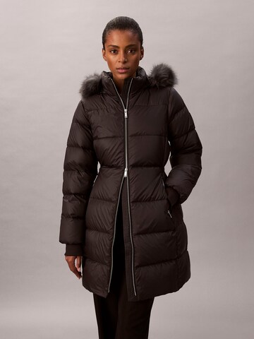 Calvin Klein Wintermantel in Zwart: voorkant