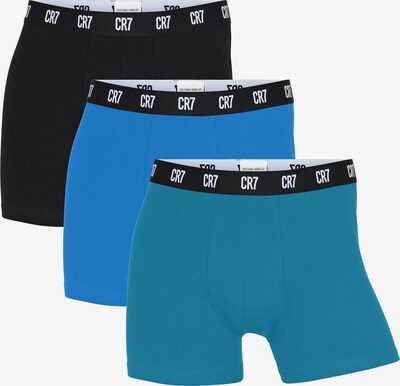 CR7 - Cristiano Ronaldo Retroshorts ' BASIC Black Friday ' in blau / türkis / mischfarben / schwarz, Produktansicht