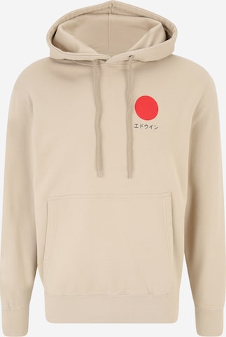 EDWIN Sweatshirt 'Japanese Sun' in Beige: front