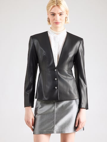 HUGO Φθινοπωρινό και ανοιξιάτικο μπουφάν 'Asphi-1' σε μαύρο: μπροστά