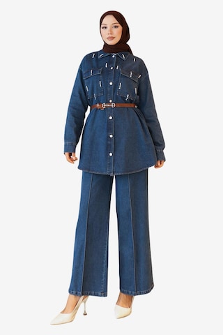 Chemisier MODAMIHRAM en bleu