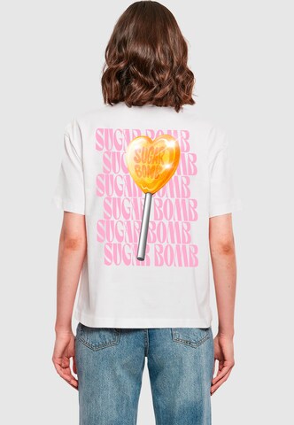 T-shirt 'Sugar Bomb' Mister Tee en blanc : devant