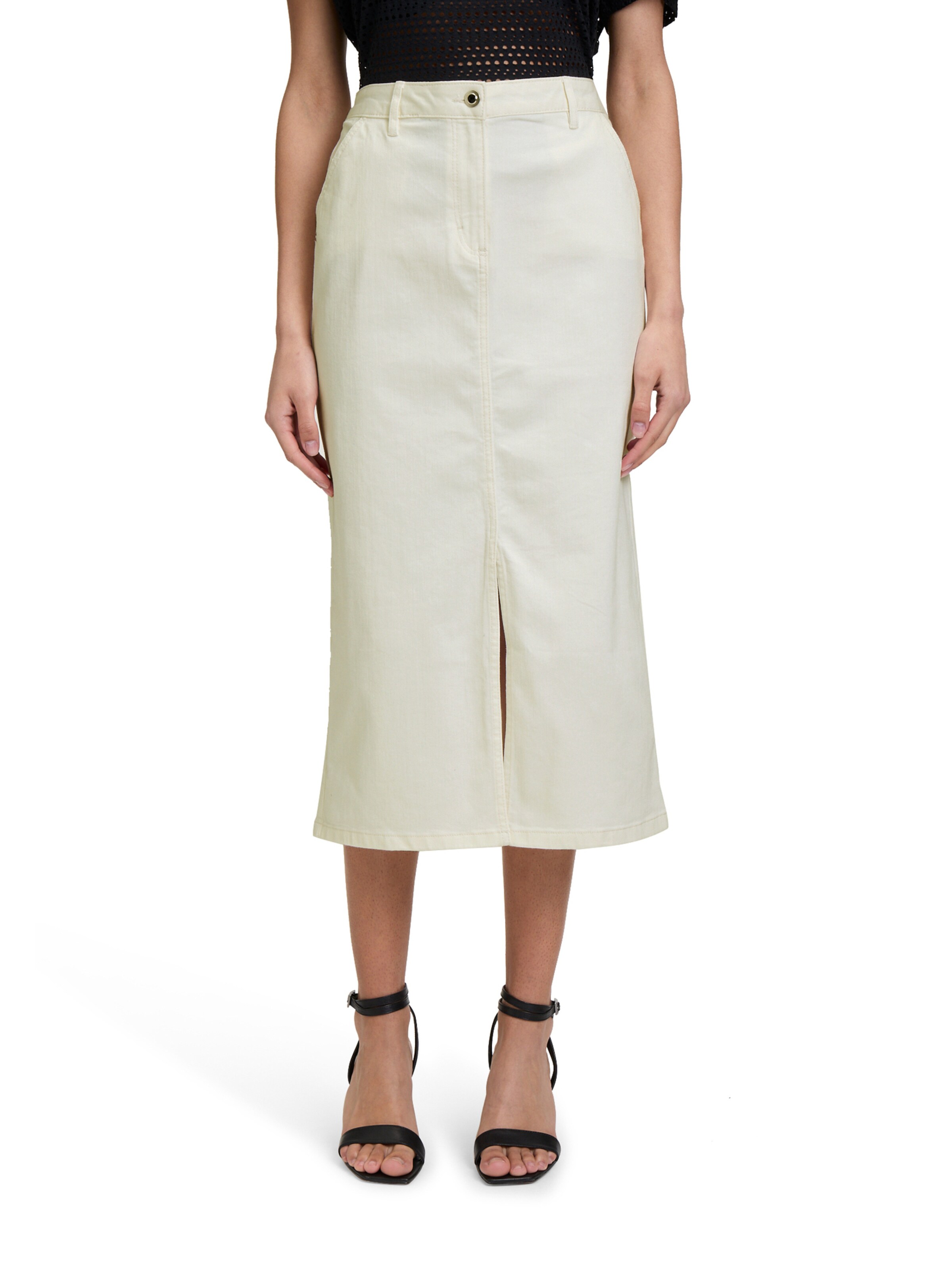 Jupe Betty Barclay en beige : devant