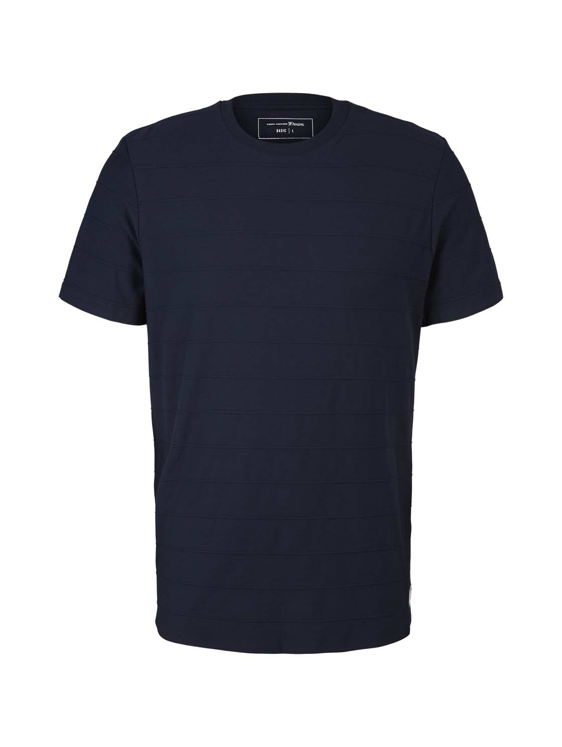 TOM TAILOR DENIM T-Shirt in Nachtblau 