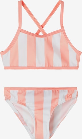 NAME IT - Bustier Bikini 'FELINA' en rosa: frente